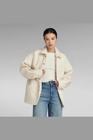 G-Star Womens G-Star RAW Boxy Sherpa Lined Overshirt - - Size 2XS