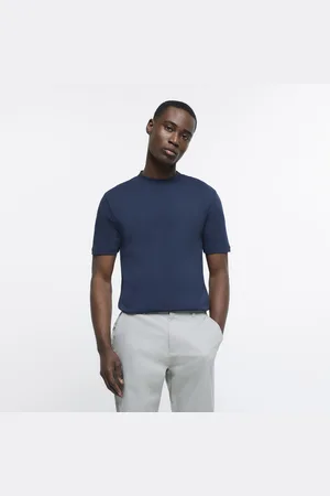 River Island Mens T-Shirt Ri Studio Slim Fit Tee - Size X-Small