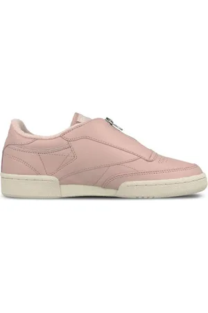 Reebok Club C38 Zip Slip-On Smooth Leather Womens Trainers BS6606 - Size UK 3.5