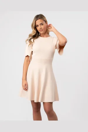 Ted Baker Oliviha Womens Rib Engineered Skater Dress - - Size 16 UK