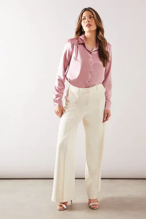 wallis Womens Button Front Satin Shirt - - Size 14 UK