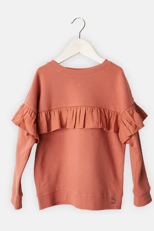 Angel & Rocket Girls Laurel Ruffle Yolk Sweat - Cotton - Size 7Y