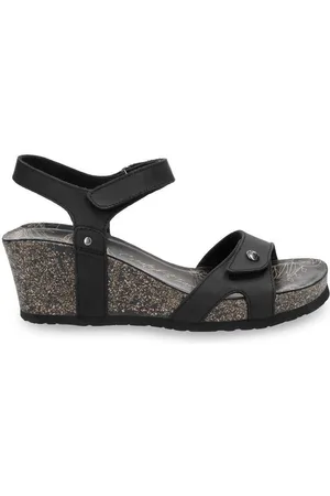 Panama Jack Womens Julia B1 Wedge Leather Sandals - Size UK 8