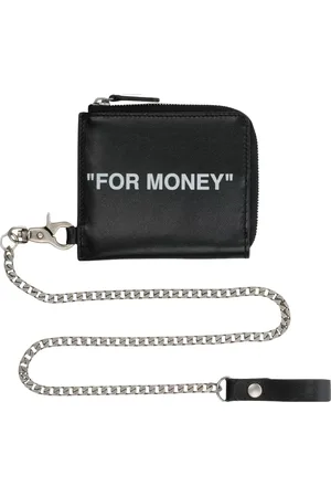 OFF-WHITE Mens Quote Chain Wallet - One Size