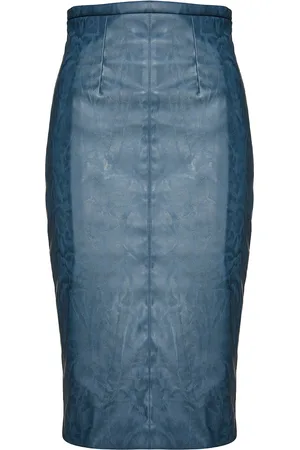 Conquista Womens Faux Leather High Waist Pencil Skirt - - Size EU 42 (Womens)