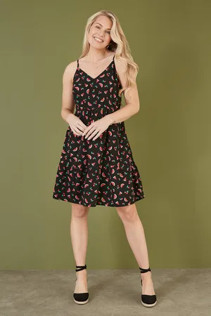 Yumi Womens Recycled Fabric Watermelon Print Sundress - Size 12 UK