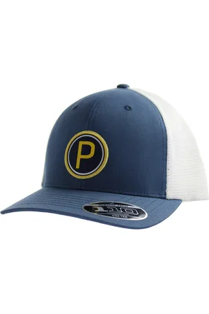 PUMA Mens P110 The Players Patch Snapback Flex Fit Blue White Unisex Cap 023046 01 - Cotton - One Size