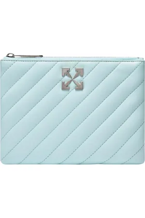 OFF-WHITE Womens Jackhammer Flat Pouch Leather Bag - One Size