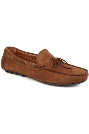 JONES BOOTMAKER Mens Percival Casual Moccasins - Leather - Size UK 8