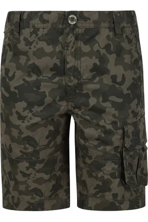 Regatta Childrens Unisex Kids Shorewalk Multi Pocket Shorts (Grape Leaf Camo) - Cotton - Size 5-6Y