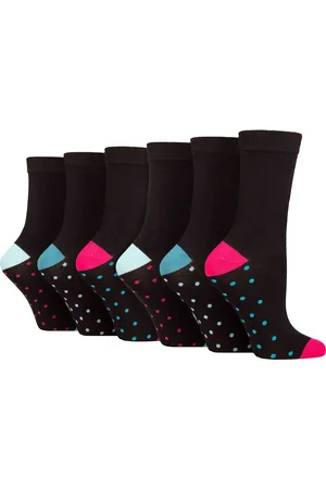 Wild Feet 6 Pair Multipack Womens Bamboo Socks