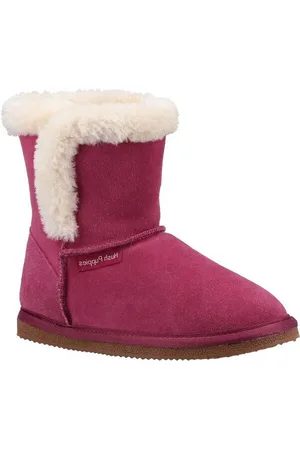Hush Puppies Girls Ashlynn Suede Slippers - Size UK 11 Kids