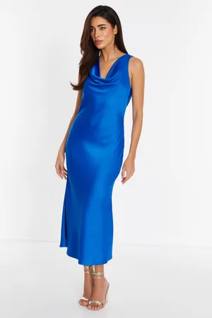 Quiz Womens Satin Slip Midi Dress - Size 18 UK