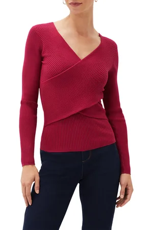 Phase Eight Womens Lelyah Wrap Knit Top - - Size 10 UK