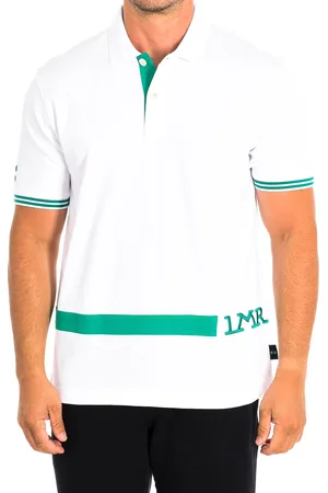 La Martina Mens Short Sleeve Polo TMP304-JS303 man - Cotton - Size Large