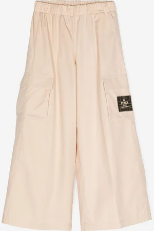Fendi Kids Unisex Logo Cargo Trousers in - Size 10Y