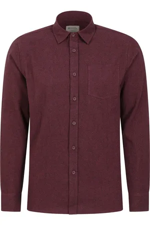 Mountain Warehouse Mens Bamford Melange Shirt Cotton - Size X-Small