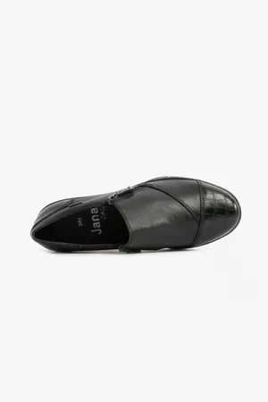 Jana Womens 24660-29-055 Ladies Leather Shoes Croc - Size UK 8