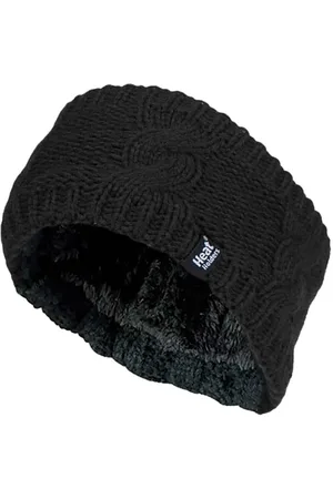 Heat Holders Womens Ladies Cable Knitted Fleece Lined Thermal Winter Ear Warmer Headband - - One Size