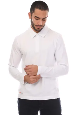 Belstaff Mens Stretch Cotton Challenger Long Sleeve Polo Shirt in - Size X-Large