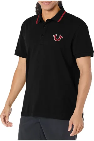 True Religion Mens Polo Shirt Signature Horseshoe Pique Tee - Cotton - Size X-Large