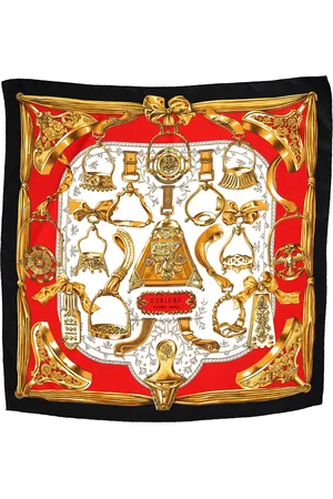 Hermès Pre-owned Womens Etriers Scarf in Multicolor Silk - - One Size