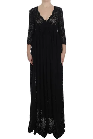 Dolce & Gabbana WoMens Ricamo Knitted Full Length Maxi Dress material_cotton - Size IT 40 (Womens)