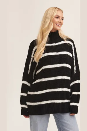 Gini London Womens Chunky Knit High Neck Jumper - - Size Small/Medium