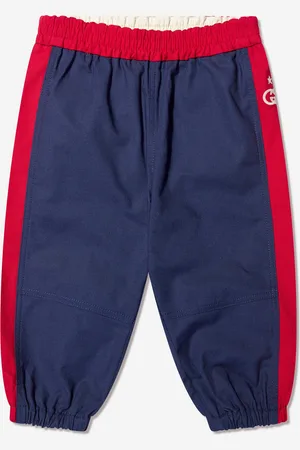 Gucci Baby Boys Logo Joggers in Navy - - Size 3-6M