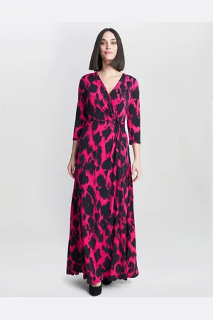 Gina Bacconi Womens Debra Jersey Wrap Maxi Dress - - Size 18 UK