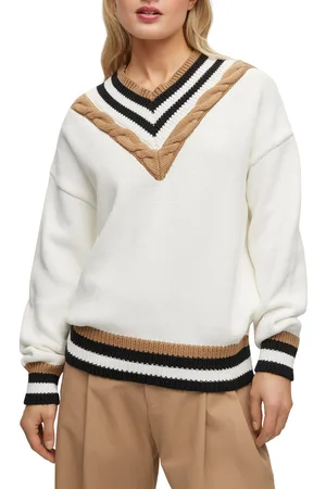 HUGO BOSS Womens Falli Sweater in Wool - Size 8 UK