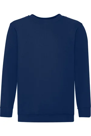 Fruit Of The Loom Childrens Unisex Set In Sleeve Sweatshirt - Size 12-13Y