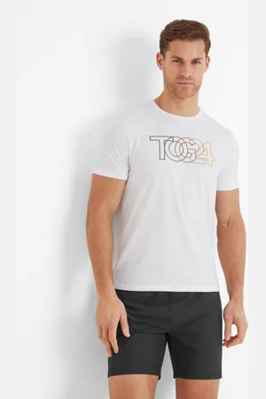Tog 24 Rhode Mens Tech Short Sleeve Top - Optic Polycotton - Size Small
