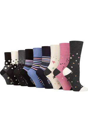 Gentle Grip Womens 9 Pack Bamboo Socks Ladies