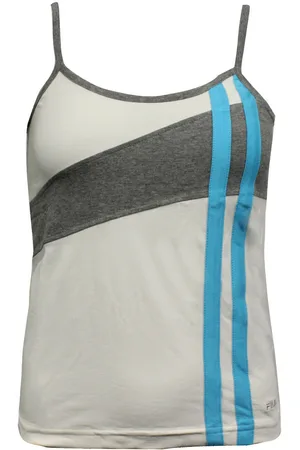 Fila Womens Off White Tank Top Cotton - Size X-Small