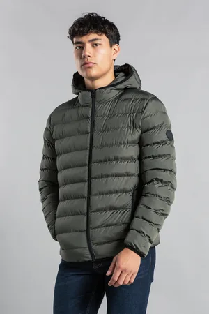 Tokyo Laundry Mens Padded Hooded Jacket With Full Zip - Size Large