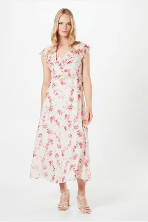 Oasis Womens Floral Dobby Ruffle Midaxi Dress - - Size 8 UK