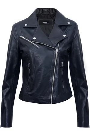 Infinity Womens Smart Biker Jacket-Matlock - Lamb Leather - Size 18 UK