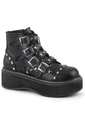 Demonia Womens Emily 315 Studded Ankle Boots - Size UK 3