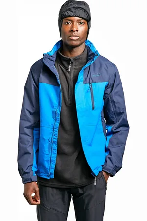 Peter Storm Mens Pennine II Waterproof Jacket with Rollaway Hood, Hiking Raincoat - Polyamide - Size Small