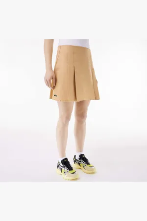 Lacoste Womens Short Pleated Cotton Skirt in - Size 6 UK