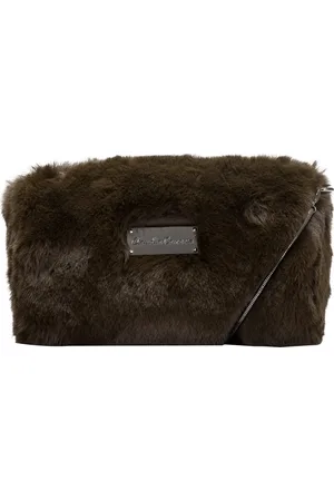 Claudia Canova Womens Faux Fur Cross Body Clutch Bag - - One Size