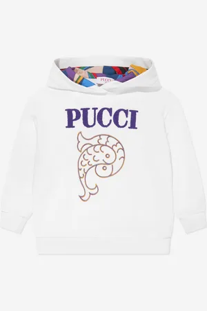 Emilio Pucci Girls Logo Hoodie in - Size 10Y