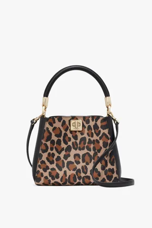 Kate Spade Womens Phoebe Spotted Leopard Printed Small Top Handle Satchel - - One Size