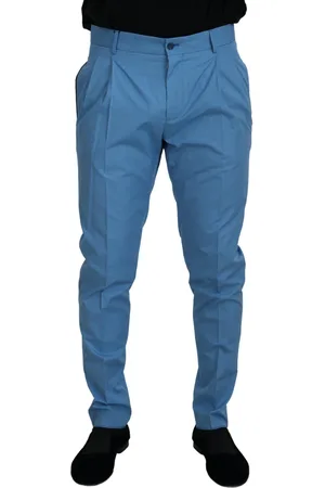 Dolce & Gabbana Mens Cotton Silk Trousers Chinos Pants - - Size IT 46 (Men