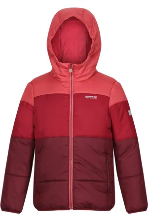Regatta Kids Unisex Childrens/Kids Lofthouse VII Terrain Print Padded Jacket (Mineral Red/Rumba Red) - - Size 11-12Y