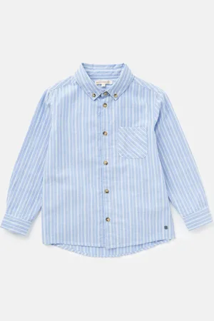 Angel & Rocket Boys Marco Pinstripe Pocket Shirt - Size 12Y