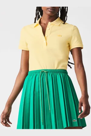 Lacoste Womens L.12.D Slim Fit Stretch Mini Piqué Polo Shirt in - Size 6 UK
