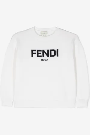 Fendi Kids Unisex Wool Knit Jumper in - Size 10Y
