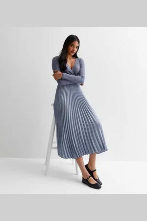 Gini London Womens Pleated Midi Skirt - - Size 8 UK